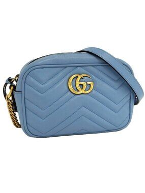 Gucci GG Marmont Shoulder Bag Blue